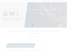 Tablet Screenshot of denvermusicinstitute.com